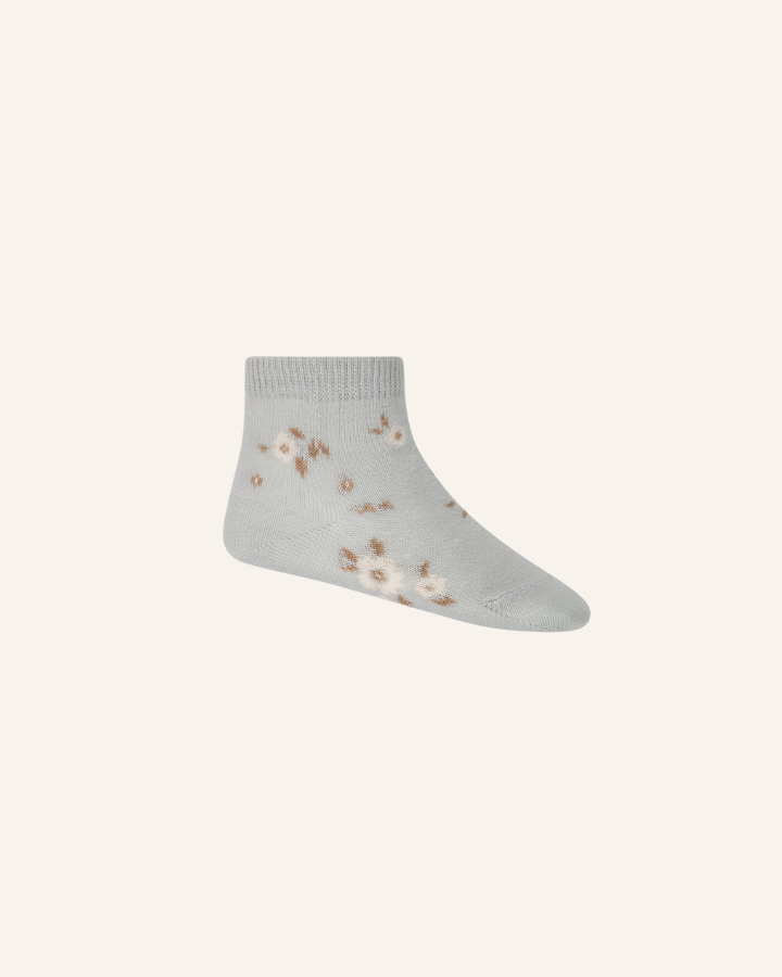 Jamie Kay - Jacquard Floral Sock - Simple Flowers Dusky Rose