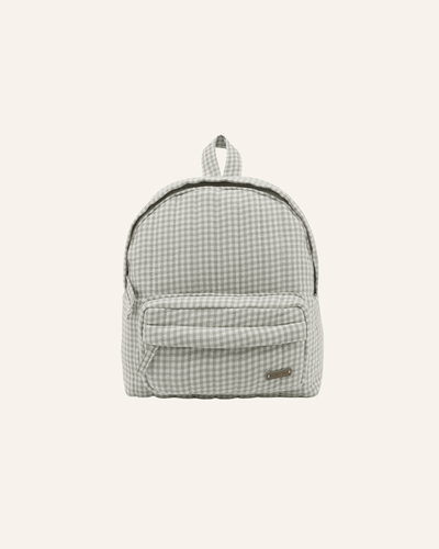 Quincy Mae Mini Backpack Sage Gingham