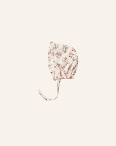 WOVEN RUFFLE BONNET