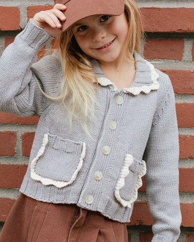 COLLARED CARDIGAN - rylee + cru - bornbaby