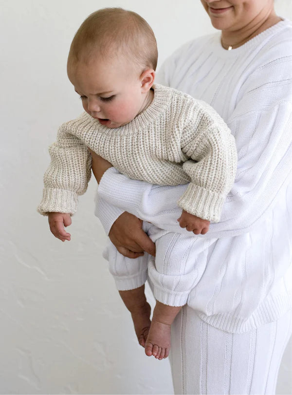 Chunky knit sweater for baby sale