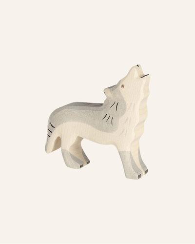 WOODEN WOLF, HOWLING - goki - bornbaby