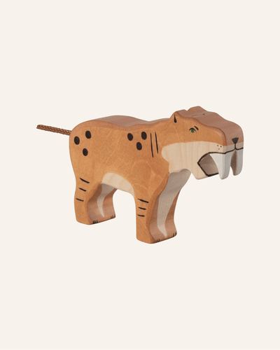 WOODEN SABER-TOOTH TIGER - goki - bornbaby