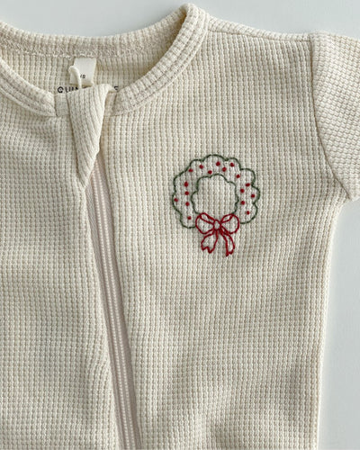 HAND-STITCHED HOLIDAY SLEEP SET