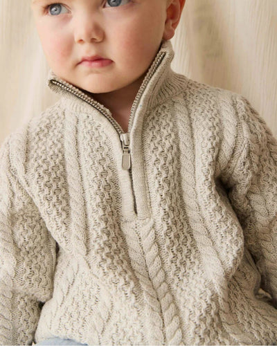 CLYDE HALF ZIP JUMPER - jamie kay - bornbaby