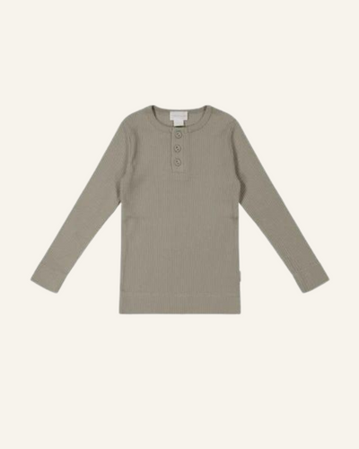 COTTON MODAL LONG SLEEVE HENLEY