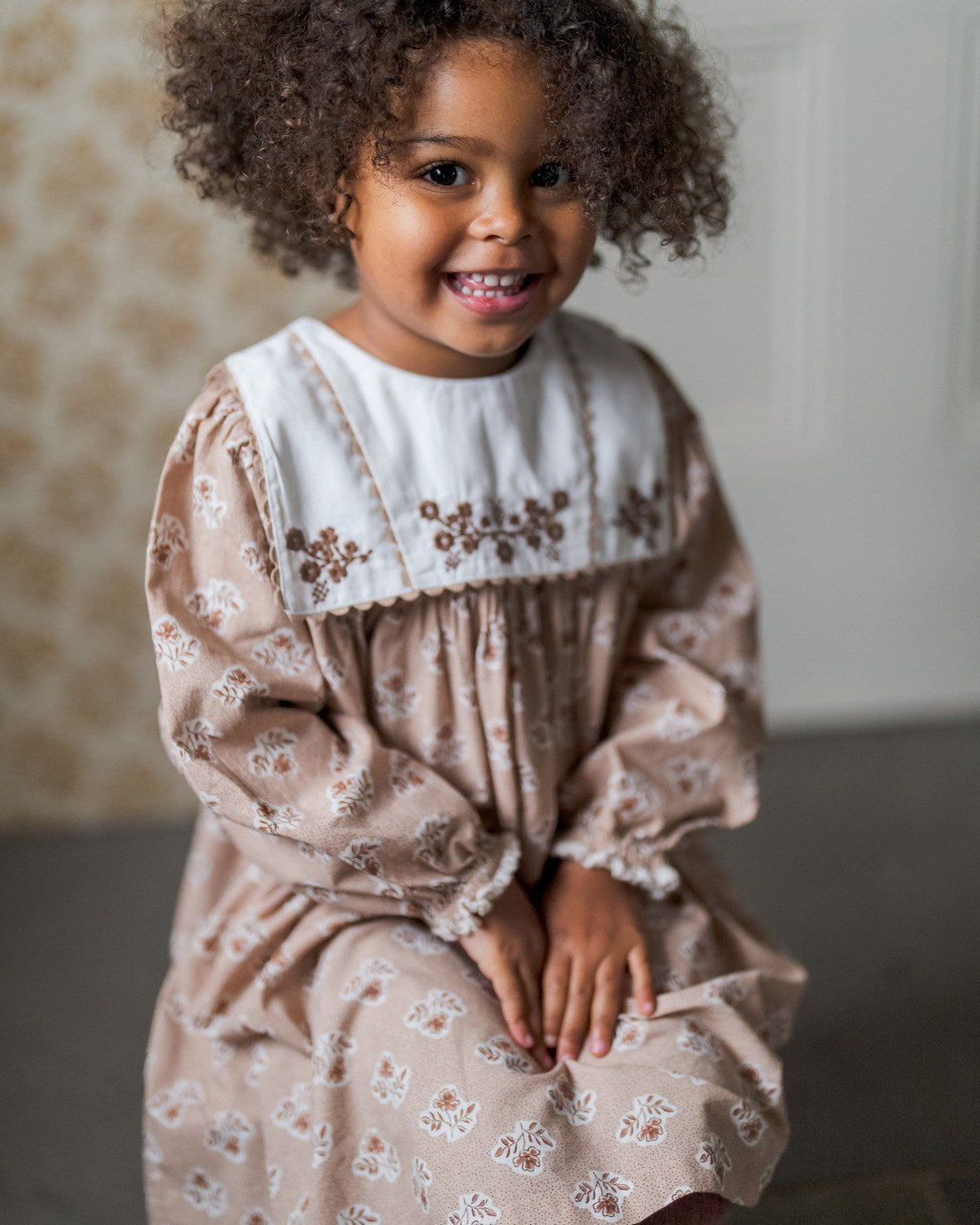 little cotton clothes dress Rosalind Wrap Dress in Woodland Floral