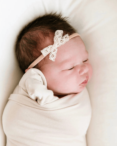 MINI LACE BOW HEADBAND