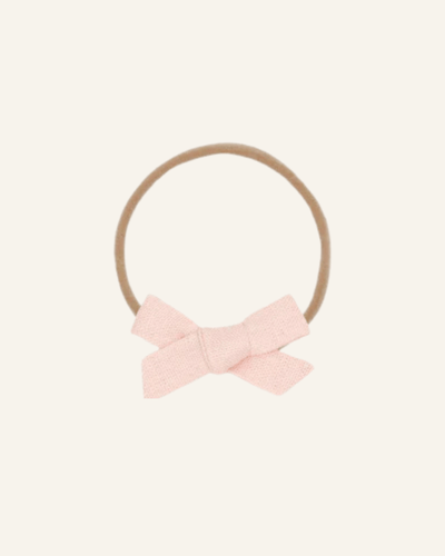 LINEN BOW HEADBAND