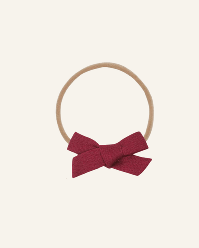 LINEN BOW HEADBAND