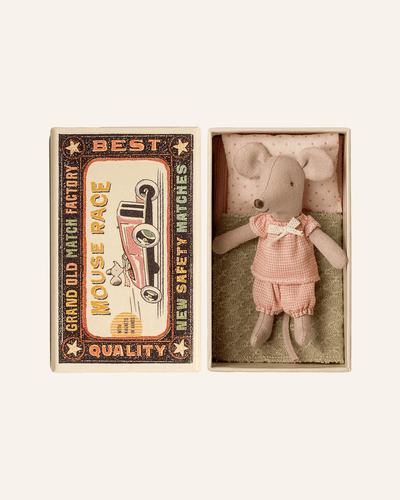 LITTLE SISTER MOUSE IN MATCHBOX - maileg - bornbaby