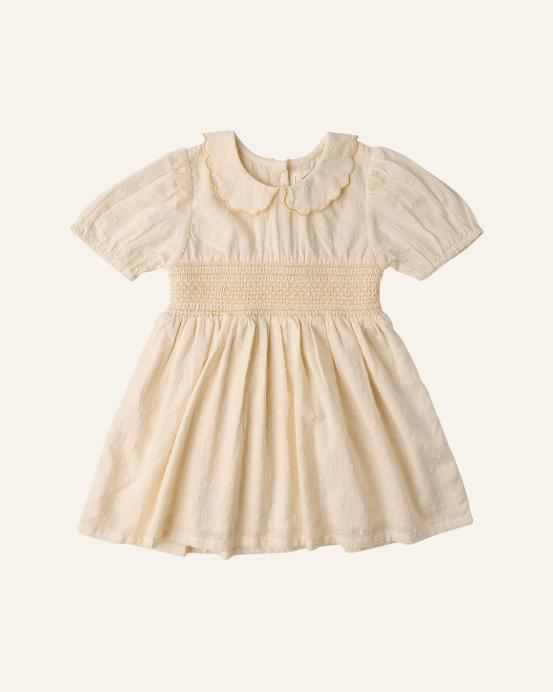SMOCKED COLLAR DRESS