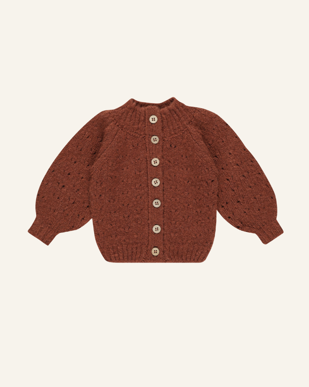 NWT RYLEE Cru button cardigan checkerboard sweater high quality brown 2-3y