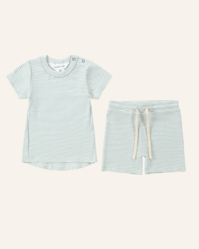 ORGANIC PAJAMA SHORT SLEEVE SET - susukoshi - BØRN BABY