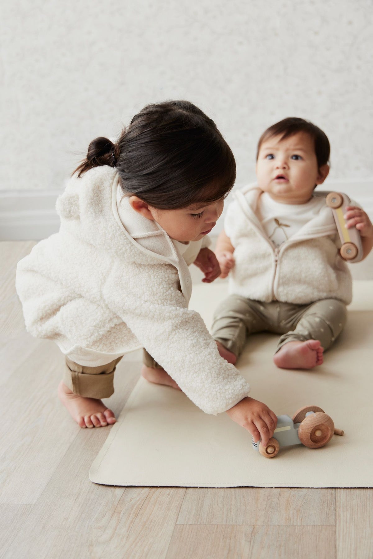 Newborn sherpa hot sale jacket