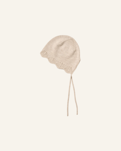 AMYA KNIT BONNET - wheat - bornbaby