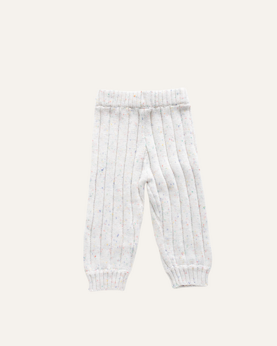 WIDE RIBBED KNIT PANT - BØRN BABY