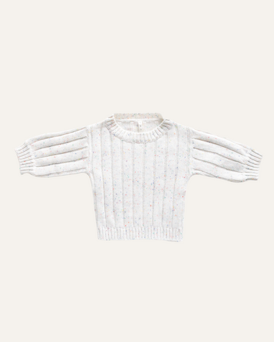 WIDE RIBBED KNIT SWEATER - BØRN BABY